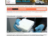 Bild zum Artikel: Polizeiskandal in Kempten: Drogenfund beim Drogenfahnder