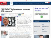 Bild zum Artikel: Thilo Sarrazin stellt sein Buch vor - 'AfD fachlich kompetenter als Union und SPD zusammen'