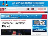 Bild zum Artikel: Schock-Nachricht - Deutsche Biathletin Julia Pieper(19) tot