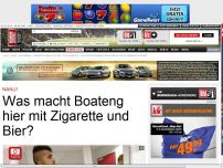 Bild zum Artikel: Nanu! - Was macht Boateng hier mit Zigarette und Bier?