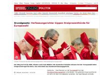 Bild zum Artikel: Grundgesetz: Verfassungsrichter kippen Dreiprozenthürde für Europawahl
