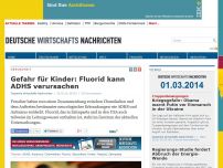 Bild zum Artikel: Gefahr für Kinder: Fluorid kann ADHS verursachen