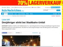 Bild zum Artikel: Kind stirbt bei Stadtbahn-Unfall