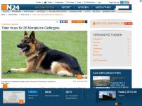 Bild zum Artikel: Polizeihund getötet - 
Täter muss fur 26 Monate ins Gefängnis