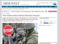 Bild zum Artikel: Krim-Krise: 'Wir wollen nicht in dieses Schwuleneuropa'