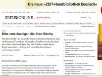 Bild zum Artikel: Justiz: 
			  Bitte entschuldigen Sie, Herr Edathy