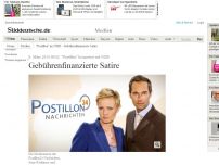 Bild zum Artikel: 'Postillon' kooperiert mit NDR: Gebührenfinanzierte Satire