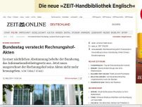 Bild zum Artikel: Informationsfreiheit: 
			  Bundestag versteckt Rechnungshof-Akten