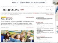 Bild zum Artikel: Kinderbetreuung: 
			  Arme Erzieher