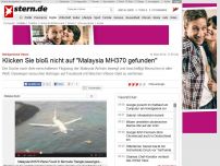 Bild zum Artikel: Betrügerische Videos: Klicken Sie bloß nicht auf 'Malaysia MH370 gefunden'