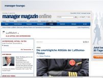 Bild zum Artikel: Streik: Die unerträgliche Attitüde der Lufthansa-Piloten