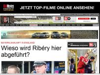 Bild zum Artikel: Bayern-Ankunft in England - Wieso wird Ribéry hier abgeführt?