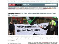 Bild zum Artikel: Vor Abstimmung: 150.000 Menschen fordern Netzneutralität vom EU-Parlament