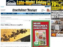 Bild zum Artikel: Tiersterben in Leverkusen - Eine Million Bienen vergiftet