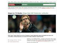 Bild zum Artikel: Disput im TV-Studio: Klopp lässt ZDF-Moderator auflaufen