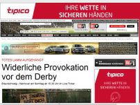 Bild zum Artikel: Totes Schaf aufgehängt - Widerliche Provokation vor dem Derby