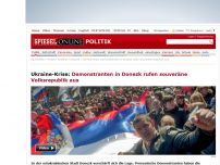 Bild zum Artikel: Ukraine-Krise: Demonstranten in Donezk rufen souveräne Volksrepublik aus