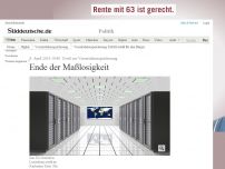 Bild zum Artikel: Urteil zur Vorratsdatenspeicherung: Ende der Maßlosigkeit