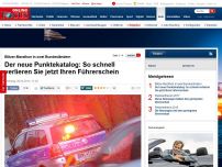 Bild zum Artikel: Blitzer-Marathon in zwei Bundesländern - Der neue Punktekatalog: So schnell verlieren Sie jetzt Ihren Führerschein