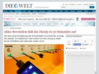 Bild zum Artikel: Bio-Nanotechnologie: Akku-Revolution lädt das Handy in 30 Sekunden auf