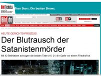 Bild zum Artikel: Heute Gerichts-Prozess - Der Blutrausch der Satanistenmörder