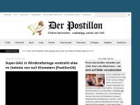 Bild zum Artikel: Super-GAU in Windkraftanlage verstrahlt alles im Umkreis von null Kilometern [Postillon24]