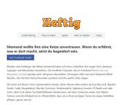 Bild zum Artikel: Metal-Katzen: Hardcore Metal-Musiker posieren mit ihren Katzen