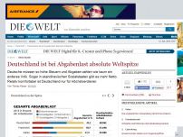 Bild zum Artikel: OECD-Studie : Deutschland ist bei Abgabenlast absolute Weltspitze