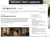 Bild zum Artikel: Selbststudium: 
			  Der Student ohne Uni