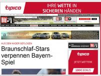 Bild zum Artikel: Aus dem Kader geflogen - Braunschlaf-Stars verpennen Bayern-Spiel