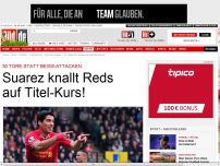 Bild zum Artikel: 30. Saisontor - Suarez knallt Reds auf Titel-Kurs!