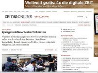 Bild zum Artikel: Twitter-Aktion: 
			  #prügelndeNewYorkerPolizisten