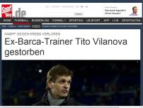 Bild zum Artikel: Ex-Barca-Trainer Tito Vilanova gestorben Tito Vilanova, früherer Trainer des FC Barcelona, ist am Freitag nach einem Krebsleiden im Alter von 45 Jahren gestorben. »