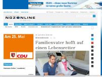 Bild zum Artikel: Grevenbroich - Familienvater hofft auf einen Lebensretter