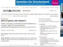 Bild zum Artikel: Studienort: 
			  Soll ich gehen oder bleiben?