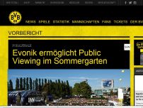 Bild zum Artikel: Evonik ermöglicht Public Viewing im Sommergarten