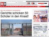 Bild zum Artikel: Gerichte schicken 50 Schüler in den Knast!