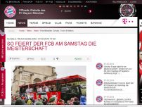 Bild zum Artikel: Schale, Truck & Balkon:So feiert der FCB am Samstag die Meisterschaft