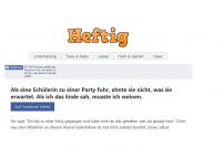 Bild zum Artikel: Als eine Schülerin zu einer Party fuhr, ahnte sie nicht, was sie erwartet. Als ich das Ende sah, musste ich weinen.