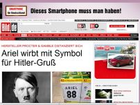 Bild zum Artikel: Ariel wirbt mit Symbol für Hitler-Gruß