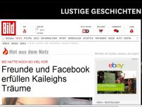 Bild zum Artikel: Freunde und Facebook erfüllen Kaileighs Träume