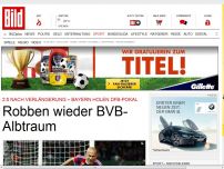 Bild zum Artikel: Bayern holt DFB-Pokal - Robben wieder BVB-Albtraum