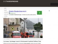 Bild zum Artikel: Hochwasser: Spindelegger verspricht Milliardenpaket für geflutete Raiffeisen-Filiale