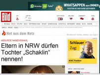 Bild zum Artikel: Absurde Namenswahl - Mädchen aus NRW heißt jetzt „Schaklin“!