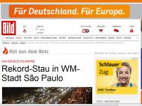 Bild zum Artikel: 344 km Blechlawine - Rekord-Stau in WM-Stadt São Paulo