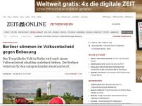 Bild zum Artikel: Tempelhofer Feld: 
			  Berliner stimmen im Volksentscheid gegen Bebauung