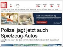 Bild zum Artikel: Vom ADAC abgeschleppt - Polizei jagt jetzt auch Spielzeug-Autos