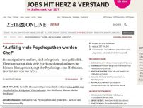 Bild zum Artikel: Persönlichkeitsstörung: 
			  'Auffällig viele Psychopathen werden Chef'