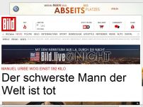 Bild zum Artikel: Er wog einst 592 Kilo - Der schwerste Mann der Welt ist tot