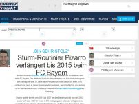 Bild zum Artikel: Sturm-Routinier Pizarro verlängert bis 2015 beim FC Bayern
